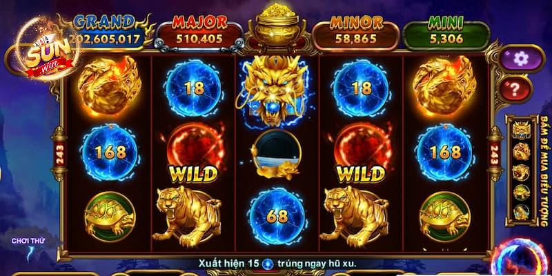 Các biểu tượng trong slot game thần thú sunwin